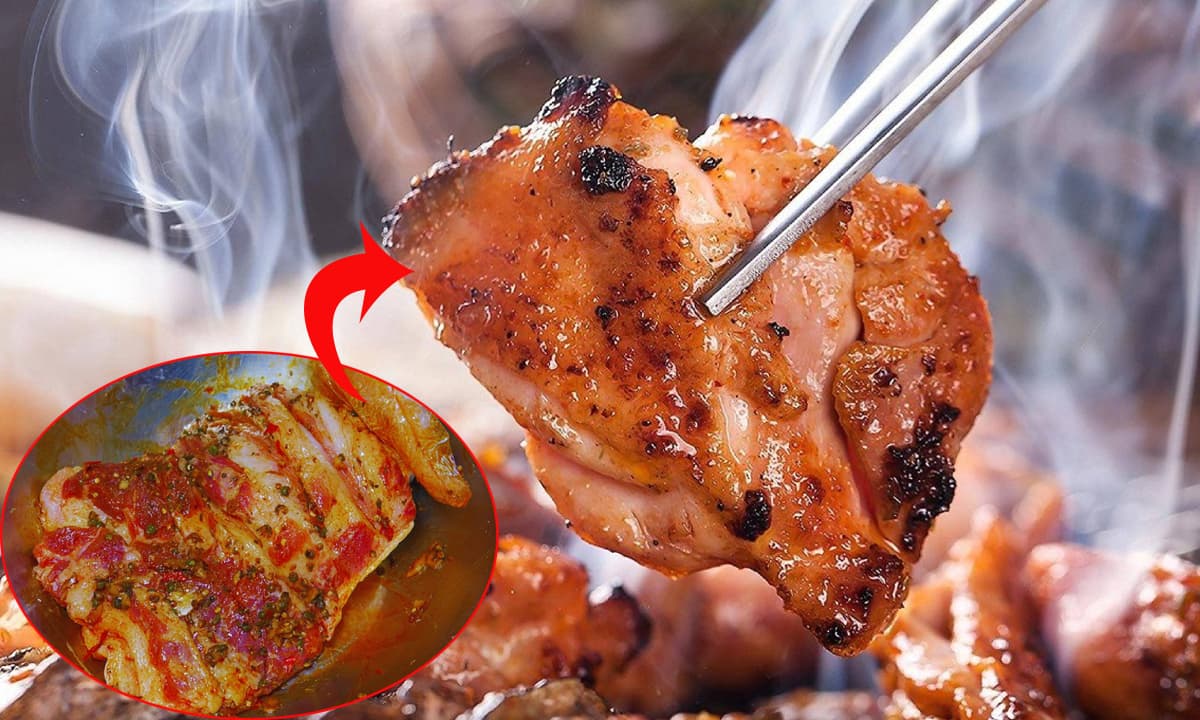 Bật M&iacute; C&aacute;ch Ướp Thịt Nướng Ngon Mềm Mọng Kh&ocirc;ng Bị Kh&ocirc; Tại Bếp Lửa