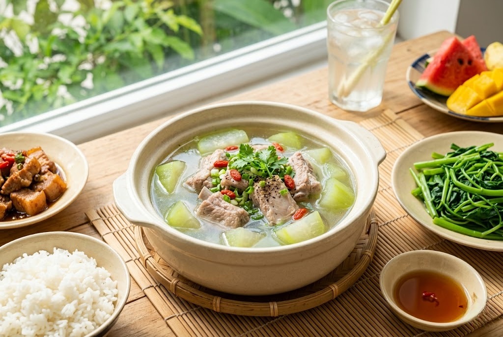 C&aacute;ch L&agrave;m Canh Sườn B&iacute; Đao Thanh M&aacute;t Ngọt Nước Cho M&acirc;m Cơm Ng&agrave;y H&egrave;