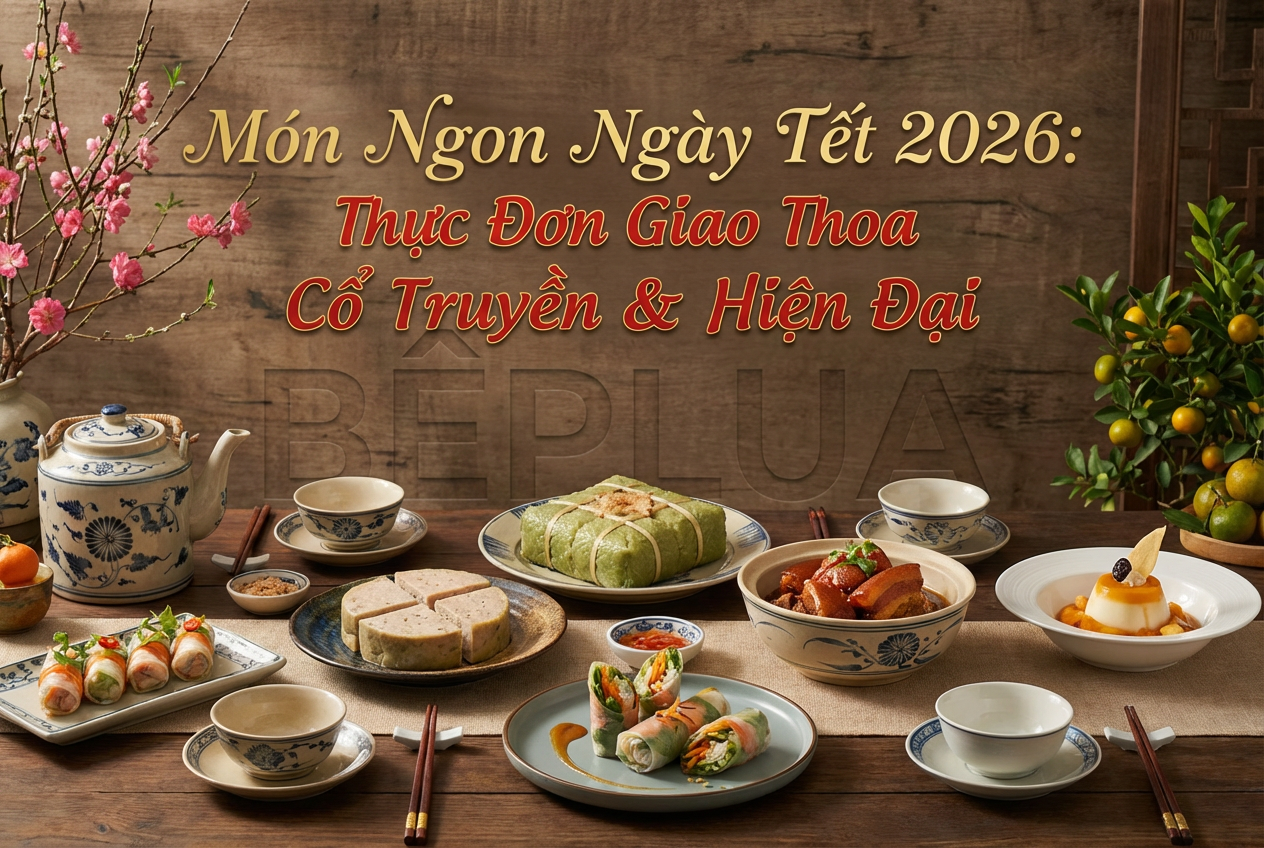 M&oacute;n Ngon Ng&agrave;y Tết 2026: Thực Đơn Giao Thoa Cổ Truyền & Hiện Đại