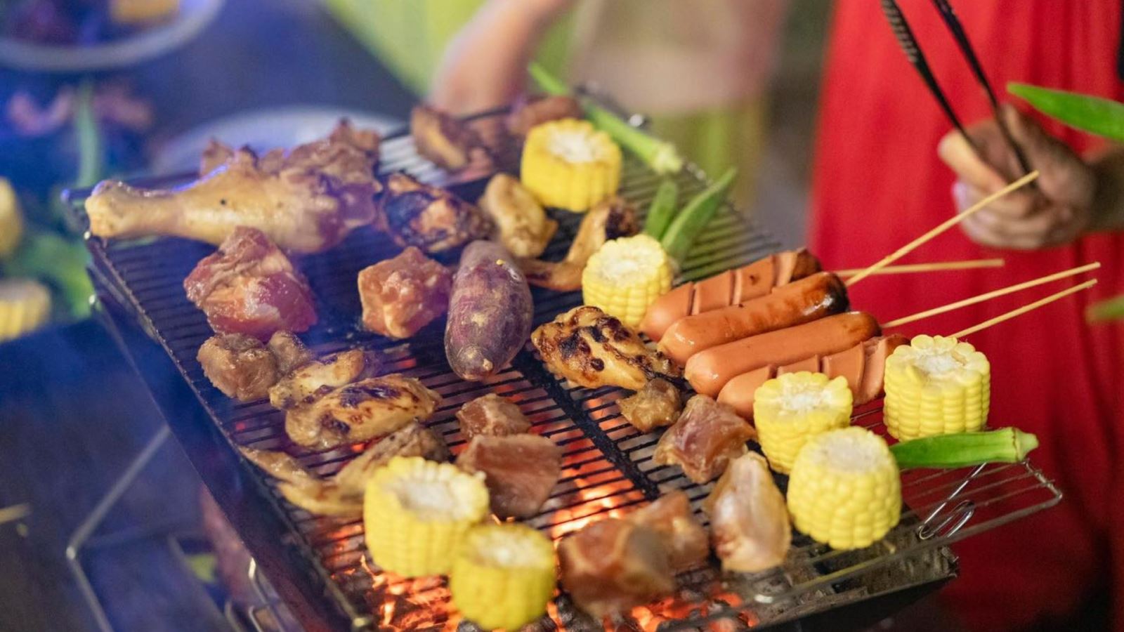Thực đơn tiệc nướng BBQ phong phú đáp ứng được sở thích của tất cả mọi người