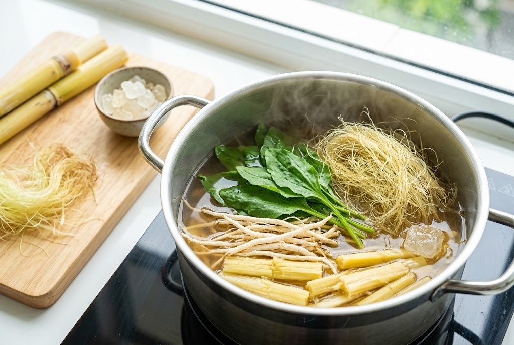 Công thức nấu nước râu ngô tỷ lệ vàng